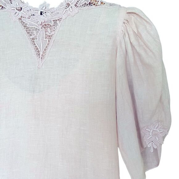 Capriccio by Digna Victorian Linen & Lace Two Piece Dress - Picture 5 of 12